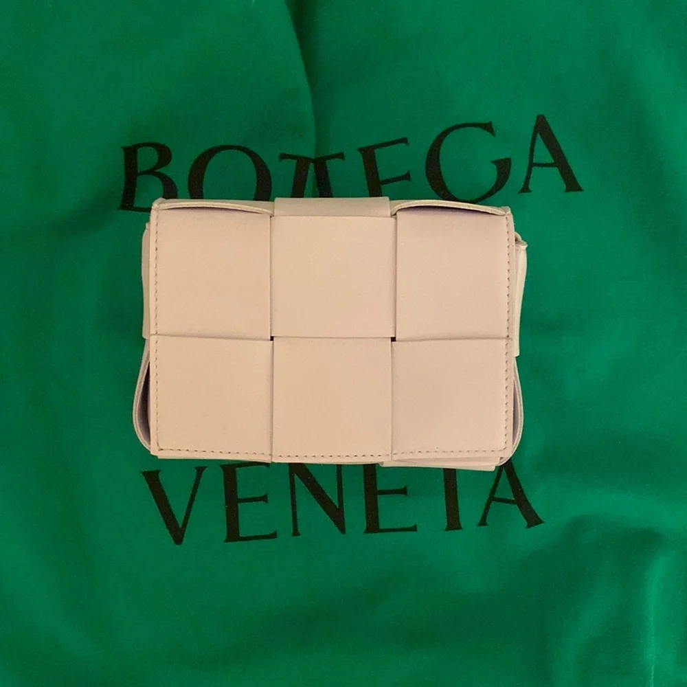 Bottega Veneta Mini Intreccio crossbody bag in color “Mirth Washed” - Picture 1 of 6